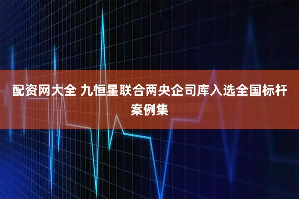 配资网大全 九恒星联合两央企司库入选全国标杆案例集